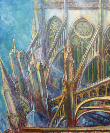 Peinture intitulée "La croisée des bout…" par Philippe Lasselin, Œuvre d'art originale, Acrylique