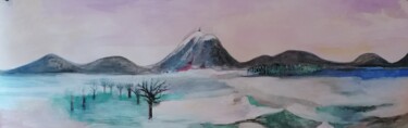 Peinture intitulée "La chaîne des Puys 3" par Valérie Blum (Valery), Œuvre d'art originale, Acrylique