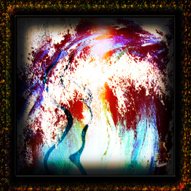 Digitale Kunst getiteld "Légende du Dragon d…" door Tyfhaan Yk, Origineel Kunstwerk, Digitaal Schilderwerk