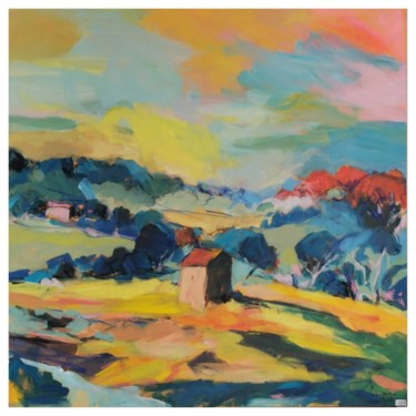 "Cabanon dans les vi…" başlıklı Tablo Nadine Nacinovic tarafından, Orijinal sanat, Akrilik