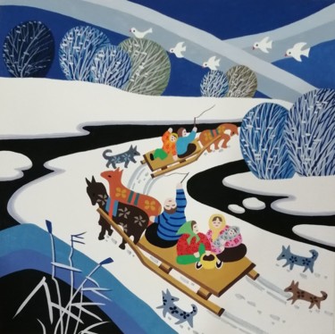 Painting titled "Zhao Yuhai, Group 7…" by Yuhai Zhao Zhao Yu Hai, Original Artwork, Watercolor