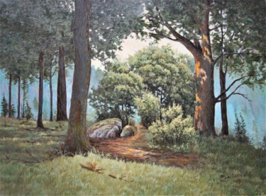 Painting titled "Metsikkö" by Ari Reinikainen, Original Artwork, Oil