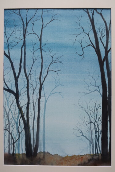 Schilderij getiteld "threelogy 3" door Claude Berghmans, Origineel Kunstwerk, Aquarel