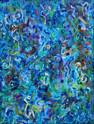 Peinture intitulée "Le monde du silence" par Jean Mirre, Œuvre d'art originale, Huile Monté sur Châssis en bois