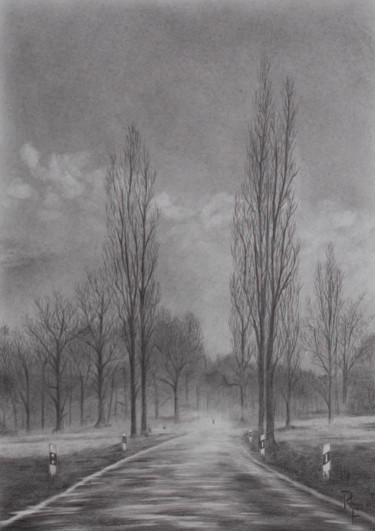 Zeichnungen mit dem Titel "firlieroad" von Ronald Firla, Original-Kunstwerk, Bleistift