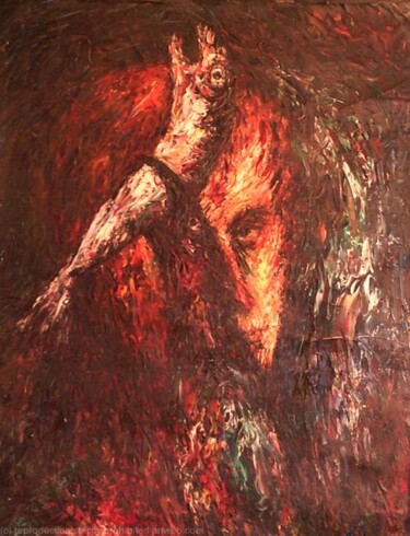Peinture intitulée "THE CATCH" par Joseph Urie, Œuvre d'art originale, Huile Monté sur Carton
