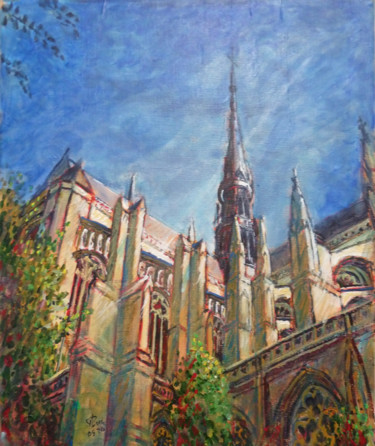Peinture intitulée "Les arcs sous la fl…" par Philippe Lasselin, Œuvre d'art originale, Acrylique