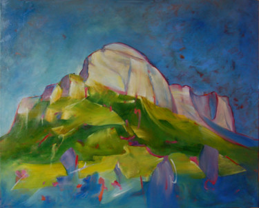 Peinture intitulée "LA DENT DE CROLLES" par Philippe Graillot (TORGALLI), Œuvre d'art originale, Huile