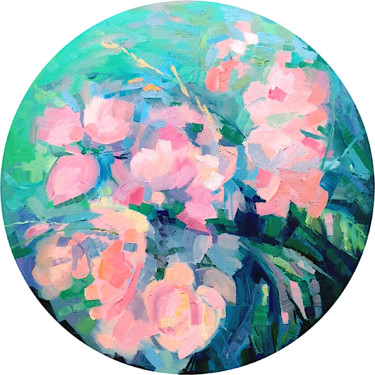 제목이 "Peonies"인 미술작품 Ksenia Senkevich로, 원작, 기름
