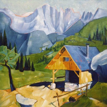 LES SABOTTES BELLEDONNE Peinture intitulée "LES SABOTTES BELLED…" par Philippe Graillot (TORGALLI), Œuvre d'art originale, Huile