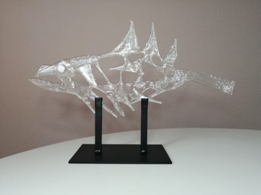 Sculpture titled "Artglass fish" by Anna Smilyanskaya, Original Artwork, Glass