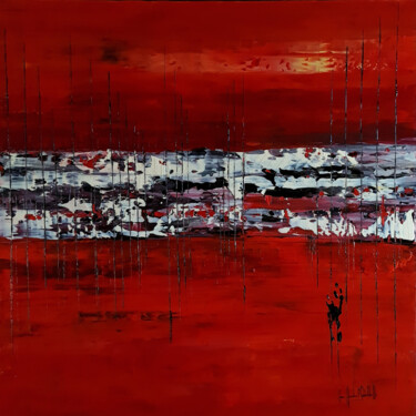 Malerei mit dem Titel "LES EOLIENNES 2020" von Jean-Humbert Savoldelli, Original-Kunstwerk, Acryl