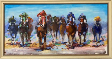 绘画 标题为“Фаворит эмира” 由Startistgallery, 原创艺术品, 油 安装在木质担架架上