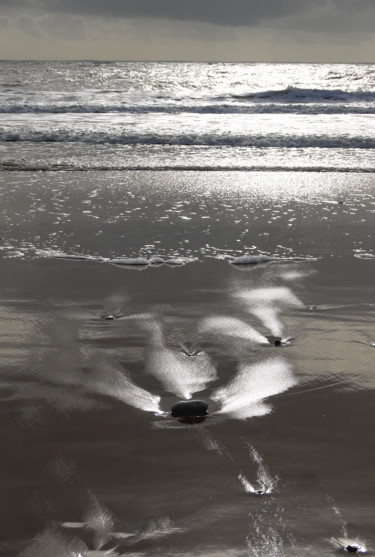 제목이 "reflet . Oléron"인 사진 Gilles Mével로, 원작, 조작되지 않은 사진 알루미늄에 장착됨