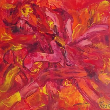 Schilderij getiteld "Hunting" door Tissa, Origineel Kunstwerk, Acryl