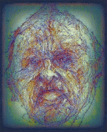 Pintura intitulada ""Fear''" por Florian T, Obras de arte originais, Pastel