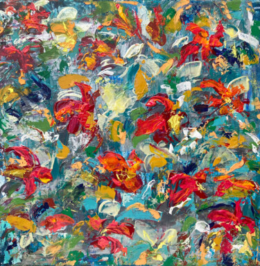 Schilderij getiteld "Blossom" door Larisa Siverina, Origineel Kunstwerk, Acryl