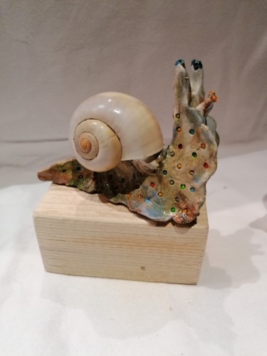 雕塑 标题为“Escargot n°2” 由Sandrine De Zorzi, 原创艺术品, 陶瓷