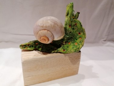 雕塑 标题为“Escargot n°5” 由Sandrine De Zorzi, 原创艺术品, 粘土