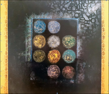 Peinture intitulée "#147 "Quadra"" par Gwoo Milord, Œuvre d'art originale, Acrylique