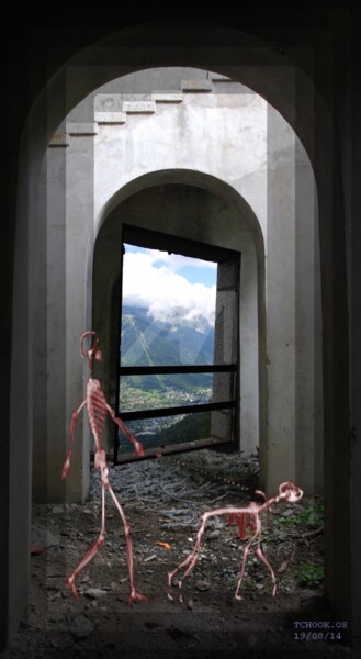 Photographie intitulée "-GARE N°8-" par Tchook.Os, Œuvre d'art originale, Photographie manipulée