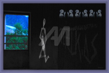 Photographie intitulée "-GARE N°9-" par Tchook.Os, Œuvre d'art originale, Photographie manipulée