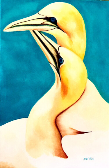 Peinture intitulée "I Love You And Admi…" par Andrew (Ana` Alu) Hollimon, Œuvre d'art originale, Huile