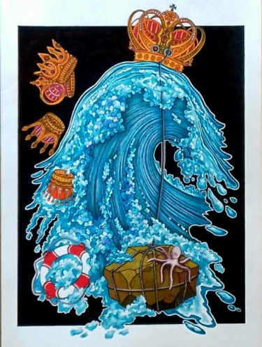 "CREST OF GLORY" series "Soul palette " 图画 标题为“"CREST OF GLORY" se…” 由Oleksandr Volodymyrets, 原创艺术品, 蜡