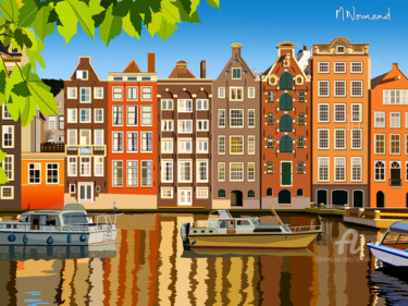 Digital Arts titled "2020-09-22  Amsterd…" by Michel Normand, Original Artwork, Digital Painting