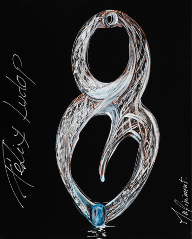 Peinture intitulée "Infiniment Hitoo" par Phélix Ludop, Œuvre d'art originale, Acrylique