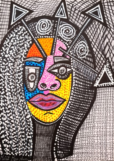 Israeli artist session hosting groups original artwork Painting titled "Israeli artist sess…" by Mirit Ben-Nun, Original Artwork, Ink