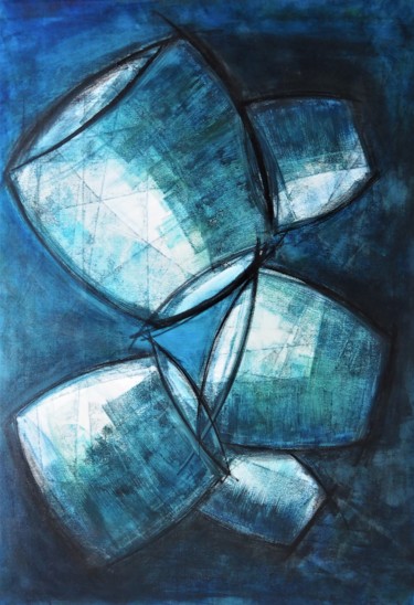 Painting titled "Airflow" by Thia Path, Original Artwork, Acrylic