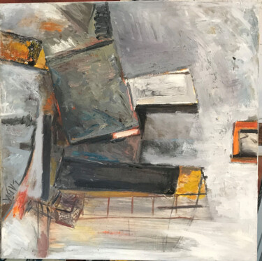 绘画 标题为“Abstract grue 1900” 由Robert Labor, 原创艺术品, 油