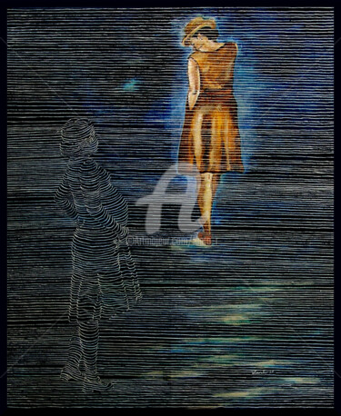 Peinture intitulée "A chacun son bonheur" par Lanto R., Œuvre d'art originale, Acrylique Monté sur Châssis en bois