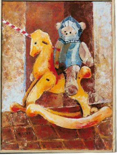 Peinture intitulée "ce désir de jouer" par Anne-Frédérique Ferret, Œuvre d'art originale, Autre