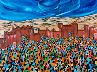 Peinture intitulée "Nadodo-100- Rendez-…" par Nadodo, Œuvre d'art originale, Acrylique Monté sur Châssis en bois