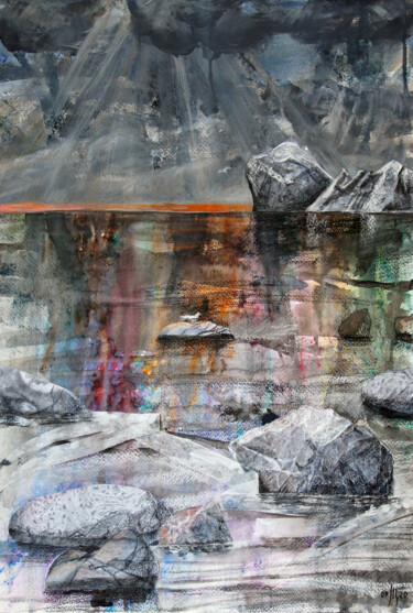 绘画 标题为“Movement of the Sto…” 由Maria Shedrina, 原创艺术品, 丙烯