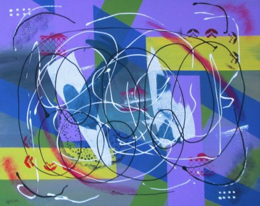 Peinture intitulée "Étude 4d" par Claude Gascon, Œuvre d'art originale, Acrylique Monté sur Châssis en bois