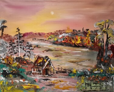 Peinture intitulée "A day in Ukraine" par Pascal Jung, Œuvre d'art originale, Huile