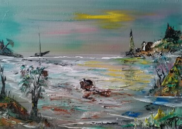 Peinture intitulée "Clear day somewhere" par Pascal Jung, Œuvre d'art originale, Huile