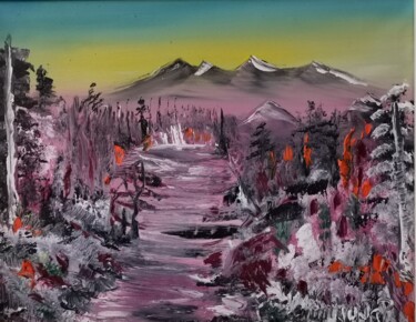 Peinture intitulée "One day in valley" par Pascal Jung, Œuvre d'art originale, Huile