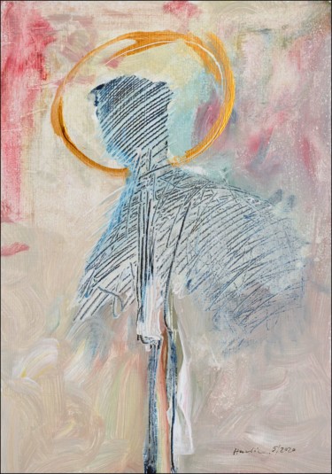 Saint (Unknown) Painting titled "Saint (Unknown)" by Jiri Havlik, Original Artwork, Acrylic