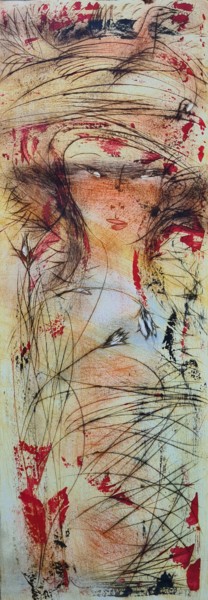 绘画 标题为“Moonflowers” 由Oksana Veber, 原创艺术品, 油