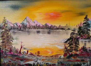 Peinture intitulée "Beautiful day" par Pascal Jung, Œuvre d'art originale, Huile