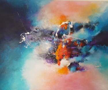 Painting titled "Fidji" by Maryse Kriloff, Original Artwork, Acrylic