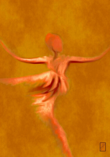 SAFRAN SAFFRON AZAFRÁN Arts numériques intitulée "SAFRAN SAFFRON AZA…" par Hélène Patris, Œuvre d'art originale, Peinture numérique