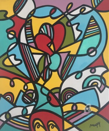 Plaisance Peinture intitulée "Plaisance" par Maguy Vaz (50nuancesdemarguerite), Œuvre d'art originale, Acrylique