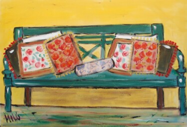 Peinture intitulée "Mexican Sofa" par Milu Petersen, Œuvre d'art originale, Acrylique
