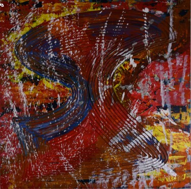 Painting titled "Flash One" by Burkhard Baier, Original Artwork, Acrylic
