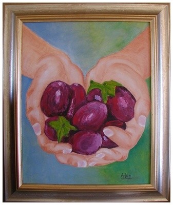 Painting titled "The Offering" by Ankie, Original Artwork